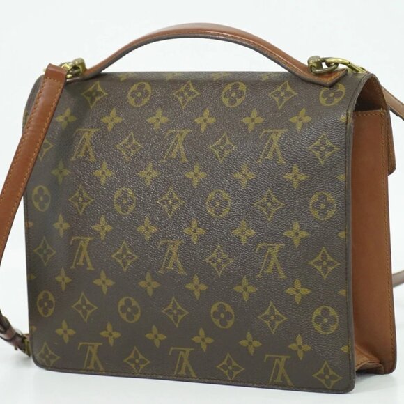 Louis Vuitton Monceau 28 M51185 Monogram Canvas 2way Shoulder Handbag Brown - Picture 4 of 10